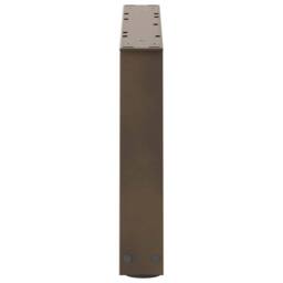 Berkfield Home Dining Table Legs V-Shape 2 pcs Natural Steel 60x(30-31.3) cm Steel in Brown - thumbnail 6