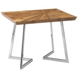 Orsina Stylish Design Side Table, Durable Constructed Rectangular Side Table, Unique Modern Side Table For Lounge in Silver - thumbnail 3