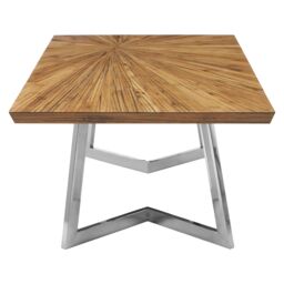Orsina Stylish Design Side Table, Durable Constructed Rectangular Side Table, Unique Modern Side Table For Lounge in Silver - thumbnail 4