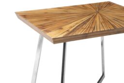 Orsina Stylish Design Side Table, Durable Constructed Rectangular Side Table, Unique Modern Side Table For Lounge in Silver - thumbnail 5