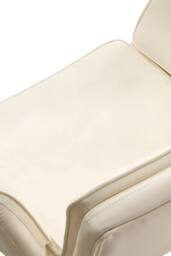 Living and Home Ergonomic Office Chair with Adjustable Armrests, Wheels & Wide Seat in Beige - thumbnail 6
