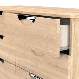 Ready Assembled 2 U Holborn 6 Drawer Wide Chest (Ready Assembled) in Light Oak - thumbnail 5