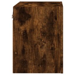 Berkfield Home TV Wall Cabinet Smoked Oak 40.5x30x40 cm Engineered Wood in Brown - thumbnail 8