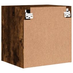 Berkfield Home TV Wall Cabinet Smoked Oak 40.5x30x40 cm Engineered Wood in Brown - thumbnail 9