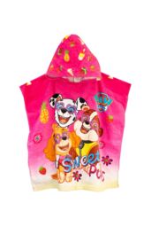 Paw Patrol Girl's Kids Towel Poncho in Pink - thumbnail 1