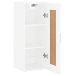 Berkfield Home Wall Mounted Cabinet White 34.5x34x90 cm Engineered Wood - thumbnail 6