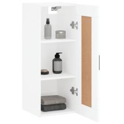 Berkfield Home Wall Mounted Cabinet White 34.5x34x90 cm Engineered Wood - thumbnail 5