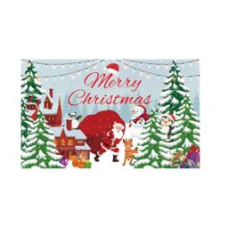 Leaper Style 4 Christmas Reindeer Party Decoration Backdrop in White - thumbnail 4