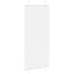 Berkfield Home Pleated Blind White 85x200 cm Fabric Width 84.4 cm Polyester - thumbnail 4