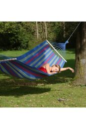 Amazonas Aruba Juniper Garden Spreader Bar Hammock - Weather Resistant EllTex - 180kg in Blue - Size: A - thumbnail 2