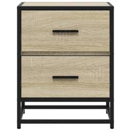 Berkfield Home Bedside Cabinets 2 pcs Sonoma Oak 40x31x50 cm Engineered Wood in Light Tan - Size: 40 x 31 x 50 cm - thumbnail 5