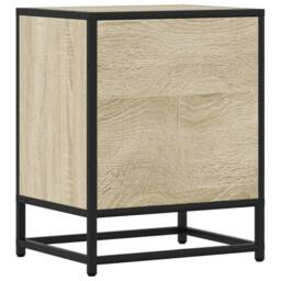 Berkfield Home Bedside Cabinets 2 pcs Sonoma Oak 40x31x50 cm Engineered Wood in Light Tan - Size: 40 x 31 x 50 cm - thumbnail 8
