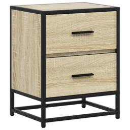 Berkfield Home Bedside Cabinets 2 pcs Sonoma Oak 40x31x50 cm Engineered Wood in Light Tan - Size: 40 x 31 x 50 cm - thumbnail 6