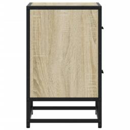 Berkfield Home Bedside Cabinets 2 pcs Sonoma Oak 40x31x50 cm Engineered Wood in Light Tan - Size: 40 x 31 x 50 cm - thumbnail 7