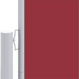 Berkfield Home Retractable Side Awning Red 160x1200 cm