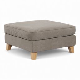 The Great Sofa Company Jackson Chenille Footstool in Light Brown - thumbnail 2