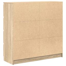 Berkfield Home Sideboard Sonoma Oak 100x35x99 cm Engineered Wood in Light Tan - Size: 100 x 35 x 99 cm - thumbnail 8