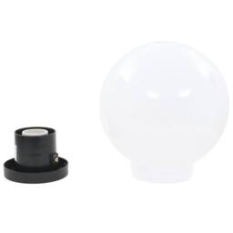 Berkfield Home LED Bowl Lamps 4 pcs Spherical 20 cm PMMA in White - thumbnail 5