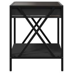 Berkfield Home Decorative Coffee Table with Infinity LED Black 40x40x49 cm - Size: 40 x 40 x 49 cm - thumbnail 7