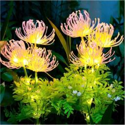 Garwarm Solar Garden Lights, Flowers Lights with Glowing Flowers & Stems - thumbnail 1