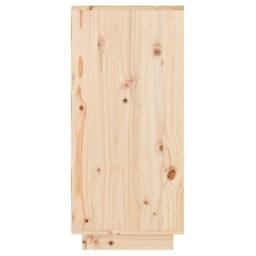 Berkfield Home Console Cabinet 60x34x75 cm Solid Wood Pine in Light Brown - Size: 60 x 34 x 75 cm - thumbnail 7