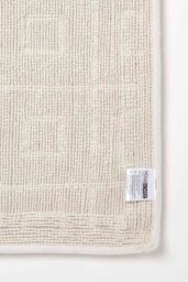 Homescapes 100% Cotton Tufted Tile Bath Mat in Beige - thumbnail 5