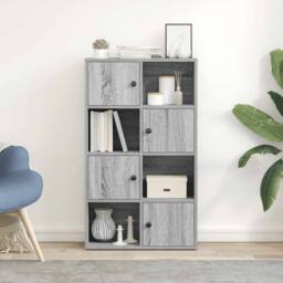 Berkfield Home Bookcase Grey Sonoma 60x24x101.5 cm Engineered Wood - thumbnail 3