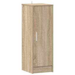 Berkfield Home Shoe Cabinet Sonoma Oak 32x35x92 cm Engineered Wood in Brown - Size: 32 x 35 x 92 cm - thumbnail 1