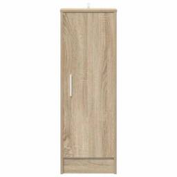 Berkfield Home Shoe Cabinet Sonoma Oak 32x35x92 cm Engineered Wood in Brown - Size: 32 x 35 x 92 cm - thumbnail 5