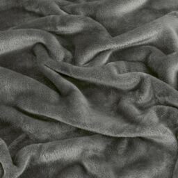 Furn Harrow Fleece Throw in Mid Grey - Size: 140 cm x 180 cm - thumbnail 4