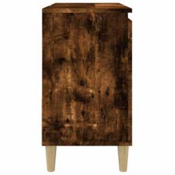 Berkfield Home Bathroom Cabinet Smoked Oak 65x33x60 cm Engineered Wood in Brown - Size: 65 x 33 x 60 cm - thumbnail 8
