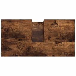 Berkfield Home Bathroom Cabinet Smoked Oak 65x33x60 cm Engineered Wood in Brown - Size: 65 x 33 x 60 cm - thumbnail 9