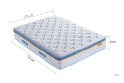 Birlea SleepSoul Heaven 2000 Mattress Memory Foam Pocket Sprung in White - Size: Double - thumbnail 4