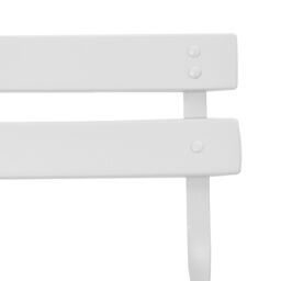 Berkfield Home Outdoor Chairs Cool White Metal Standard Foldable Patio Chairs - thumbnail 9