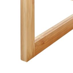 Wyld and Coco Bamboo 4-Tier Stackable Bathroom Shelf - Light Brown - thumbnail 5
