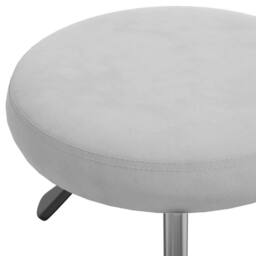 Berkfield Home Office Swivel Chair Light Grey Velvet - thumbnail 5