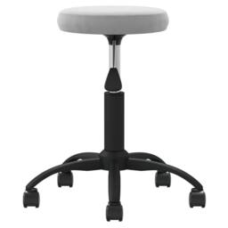 Berkfield Home Office Swivel Chair Light Grey Velvet - thumbnail 4