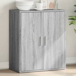 Berkfield Home Sideboard Grey Sonoma 79x38x80 cm Engineered Wood - Size: 79 x 38 x 80 cm - thumbnail 2