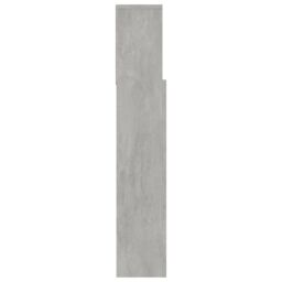 Berkfield Home Headboard Cabinet Concrete Grey 120x19x103.5 cm - thumbnail 6