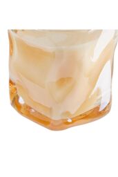 SHEONLY Lime & Citrus Soy Wax Scented Candle in Irregular Curved Glass Cup in Orange - thumbnail 4