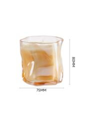 SHEONLY Lime & Citrus Soy Wax Scented Candle in Irregular Curved Glass Cup in Orange - thumbnail 6