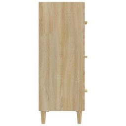 Berkfield Home Sideboard Sonoma Oak 70x34x90 cm Engineered Wood in Brown - Size: 70 x 34 x 90 cm - thumbnail 4