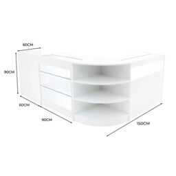 Monstershop Hyperion LED Shop Counter Set K900, B900, TB60 & LM60 - White - thumbnail 3