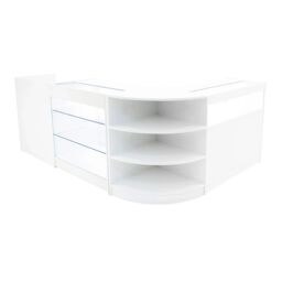 Monstershop Hyperion LED Shop Counter Set K900, B900, TB60 & LM60 - White - thumbnail 1