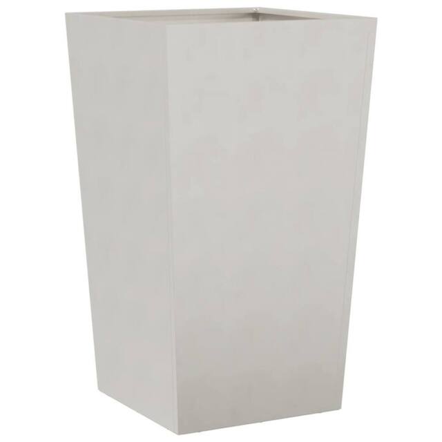 Berkfield Home Garden Planter 45x45x75 cm Stainless Steel in Light Grey - Size: 45 x 45 x 75 cm - image 1