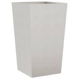 Berkfield Home Garden Planter 45x45x75 cm Stainless Steel in Light Grey - Size: 45 x 45 x 75 cm - thumbnail 1