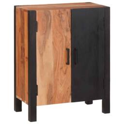Berkfield Home Modern Buffets & Sideboards Brown 55 x 30 x 75 cm Solid acacia wood - thumbnail 3