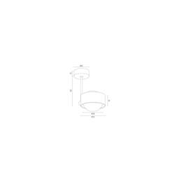 Netlighting Massimo Plus Outdoor Globe Ceiling Light Opal Matt Gold IP44 - thumbnail 5