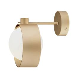 Netlighting Massimo Plus Outdoor Globe Ceiling Light Opal Matt Gold IP44 - thumbnail 2