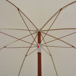 Berkfield Home Parasol with Steel Pole 240 cm Sand in Beige - thumbnail 4